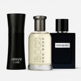 Armani code 125ml, Hugo Boss Bottled 100ml, Yves Saint Laurent 100ml
