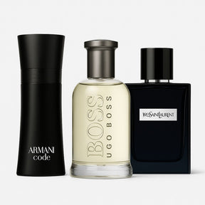 Armani code 125ml, Hugo Boss Bottled 100ml, Yves Saint Laurent 100ml